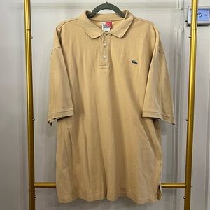Classic Lacoste Polo in Tan Size 8